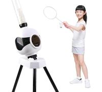 Badminton Training Machine, Automatic Shuttlecock Launcher, Portable Pitching Device with Adjustable Angles for All Skill Levels, Perfect for Practice and Improvement