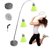 Badminton Training Tool - Practice Equipment, Rebound Badminton Set, Stretch Training Gear | Self-Learning Trainer Design, Portable Sports Machine Enhancing Skills For Kids Outdoor Games