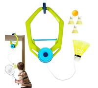 Badminton Training Tool - Single Player Rope Bounce Aid Portable Design Compact Badminton Set for Gate Practice and Outdoor Activities