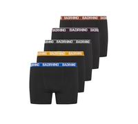 BadRhino 5 Pack Blue/Yellow/Brown/Purple/Black Band Boxers - Men's - Plus Size Curve