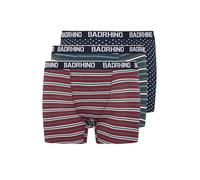 BadRhino Big & Tall 3 Pack Blue Stripe & Spot Boxers - Men's - Plus Size Curve
