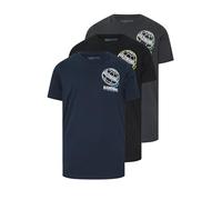 BadRhino Big & Tall 3 Pack & Navy Blue Worldwide Graphic T-Shirts - Men's - Plus Size Curve