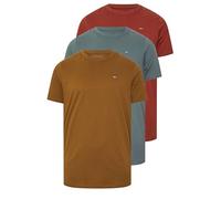 BadRhino Big & Tall 3 Pack Storm & Burnt Red Core T-Shirts - Men's - Plus Size Curve