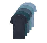 BadRhino Big & Tall 5 Pack Blue & Blue Core T-Shirts - Men's - Plus Size Curve