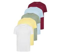 BadRhino Big & Tall 5 Pack/Green/Blue/Red/White Core T-Shirts - Men's - Plus Size Curve