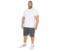 BadRhino Big & Tall Acid Wash Cargo Shorts - Men's - Plus Size Curve Grey