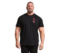 BadRhino Big & Tall Black Japanese Graphic T-Shirt - Men's - Plus Size Curve