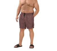 BadRhino Big & Tall & Black Tartan Swim Shorts - Men's - Plus Size Curve