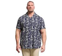 BadRhino Big & Tall Blue Country Print Shirt - Men's - Plus Size Curve