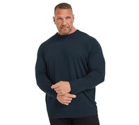 BadRhino Big & Tall Blue Crew Neck Jumper - Men's - Plus Size Curve