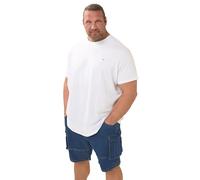 BadRhino Big & Tall Blue Elasticated Cargo Denim Shorts - Men's - Plus Size Curve