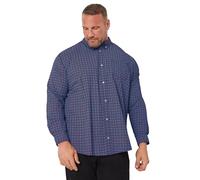 BadRhino Big & Tall Blue Geometric Print Party Shirt - Men's - Plus Size Curve