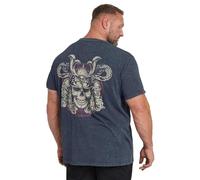 BadRhino Big & Tall Blue 'Legendary Warriors' Print T-Shirt - Men's - Plus Size Curve