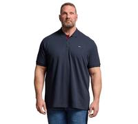 BadRhino Big & Tall Blue & Red Contrast Polo Shirt - Men's - Plus Size Curve