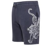 BadRhino Big & Tall Blue Tiger Printed Jogger Shorts - Men's - Plus Size Curve