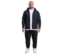 BadRhino Big & Tall Blue Zip Through Hoodie - Men's - Plus Size Curve