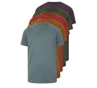 BadRhino Big & Tall Brown/Blue/Red/Green/Purple 5 Pack Core T-Shirts - Men's - Plus Size Curve