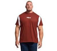 BadRhino Big & Tall Burnt Red Logo Cut & Sew T-Shirt - Men's - Plus Size Curve