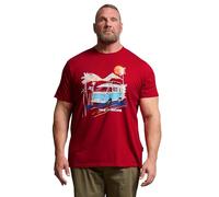 BadRhino Big & Tall Camper Graphic T-Shirt - Men's - Plus Size Curve Red