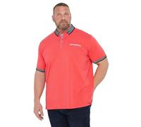 BadRhino Big & Tall Chambray Polo Shirt - Men's - Plus Size Curve Orange