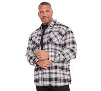 BadRhino Big & Tall Check Print Long Sleeve Flannel Shirt - Men's - Plus Size Curve