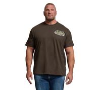 BadRhino Big & Tall Chocolate 'Out West' Graphic T-Shirt - Men's - Plus Size Curve