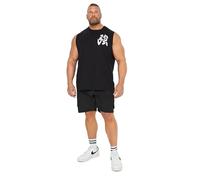 BadRhino Big & Tall Crinkle Nylon Cargo Shorts - Men's - Plus Size Curve Black