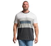 BadRhino Big & Tall Cut & Sew Scripted T-Shirt - Men's - Plus Size Curve Grey