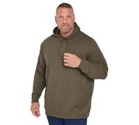 BadRhino Big & Tall Diamond Quilted Hoodie - Men's - Plus Size Curve Brown