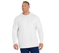 BadRhino Big & Tall Extra Long Core Long Sleeve T-Shirt - Men's - Plus Size Curve White