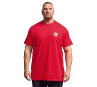BadRhino Big & Tall Extra Long England Crest T-Shirt - Men's - Plus Size Curve Red