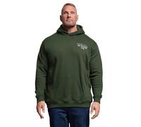 BadRhino Big & Tall Feeling Lucky Hoodie - Men's - Plus Size Curve Dark Green