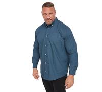 BadRhino Big & Tall Geometric Print Party Shirt - Men's - Plus Size Curve Blue