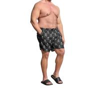 BadRhino Big & Tall Geometric Swim Shorts - Men's - Plus Size Curve
