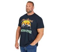 BadRhino Big & Tall 'Great Outdoors' Graphic Print T-Shirt - Men's - Plus Size Curve Navy