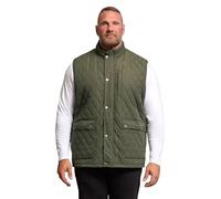 BadRhino Big & Tall Green Diamond Quilted Gilet - Men's - Plus Size Curve
