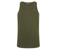 BadRhino Big & Tall Green Extra Long Plain Vest Top - Men's - Plus Size Curve
