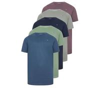 BadRhino Big & Tall/Green/Purple/Grey/Navy 5 Pack Extra Long T-Shirts - Men's - Plus Size Curve