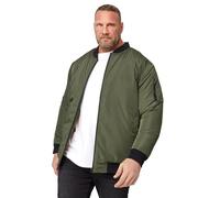 BadRhino Big & Tall Green Zip Bomber Jacket - Men's - Plus Size Curve