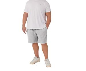 BadRhino Big & Tall Grey Marl Essential Jogger Shorts - Men's - Plus Size Curve