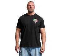 BadRhino Big & Tall 'Ibiza' Graphic Print T-Shirt - Men's - Plus Size Curve Black