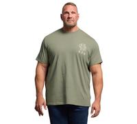 BadRhino Big & Tall Japanese Tiger Graphic T-Shirt - Men's - Plus Size Curve Green