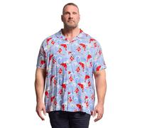 BadRhino Big & Tall Japanese Woodblock Print Shirt - Men's - Plus Size Curve