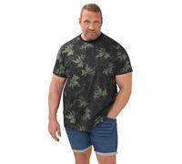 BadRhino Big & Tall Leaf Camouflage T-Shirt - Men's - Plus Size Curve