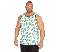 BadRhino Big & Tall Leaf Print Vest Top - Men's - Plus Size Curve