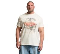 BadRhino Big & Tall 'Life in The Fast Lane' Graphic T-Shirt - Men's - Plus Size Curve Off-White