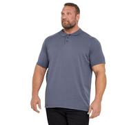 BadRhino Big & Tall Light Knitted Short Sleeve Polo Shirt - Men's - Plus Size Curve Blue