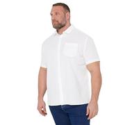 BadRhino Big & Tall Linen Shirt - Men's - Plus Size Curve White