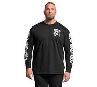 BadRhino Big & Tall Long Sleeve Dragon Graphic T-Shirt - Men's - Plus Size Curve Black