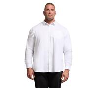BadRhino Big & Tall Long Sleeve Shirt - Men's - Plus Size Curve White